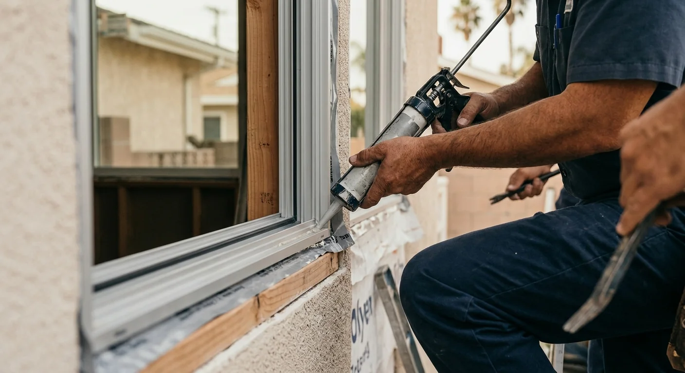Drafty old single-pane window needing replacement in Whittier